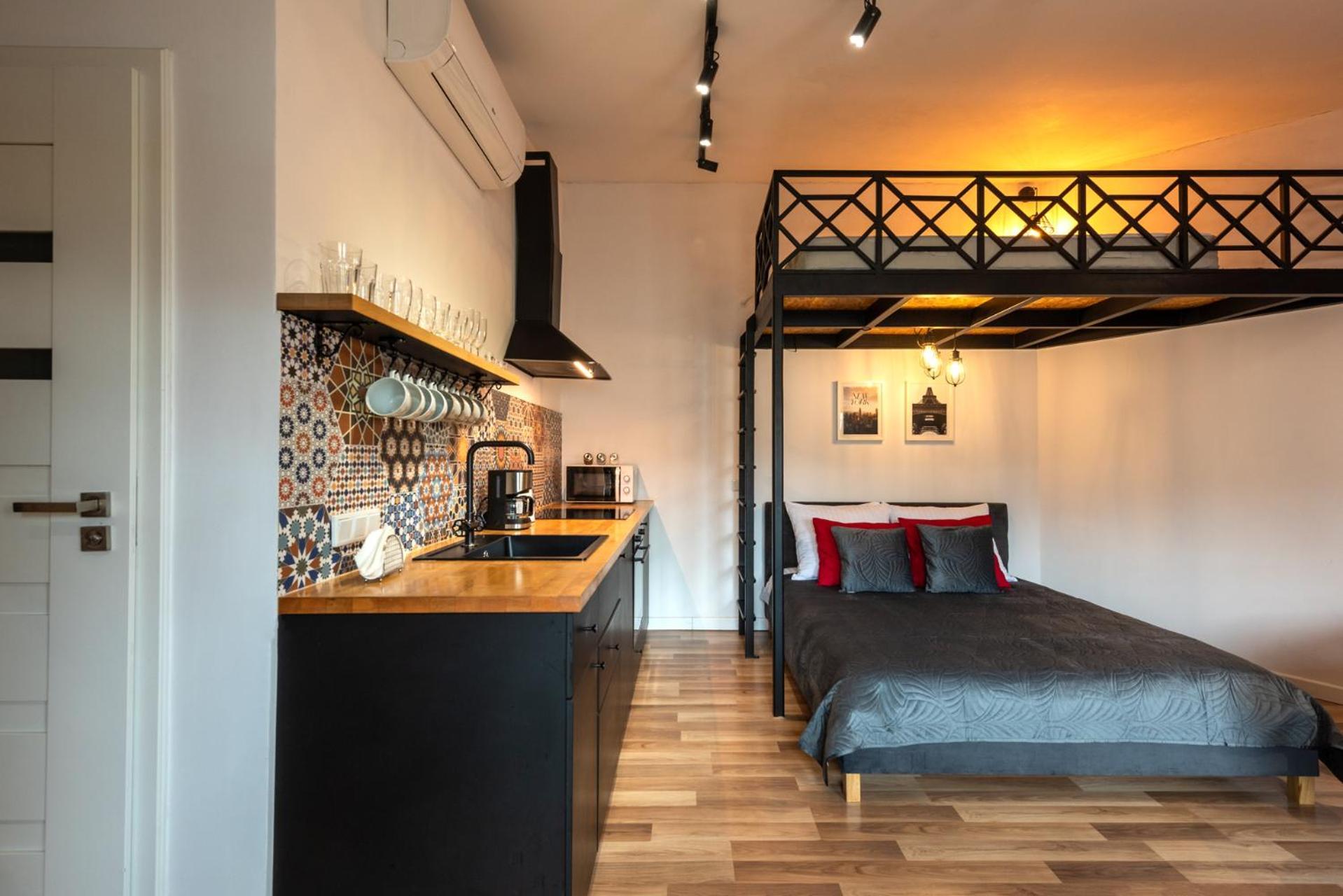 Modern APARTMENT ARIZONA STUDIO OLD TOWN Dietla balcony Krakau Exterior foto