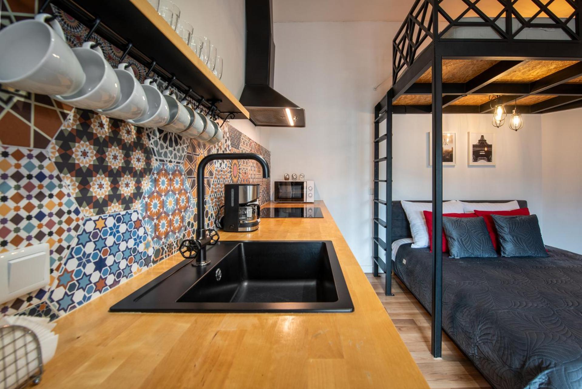 Modern APARTMENT ARIZONA STUDIO OLD TOWN Dietla balcony Krakau Exterior foto